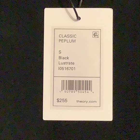 NWT THEORY Classic Peplum - Small - Picture 2 of 4